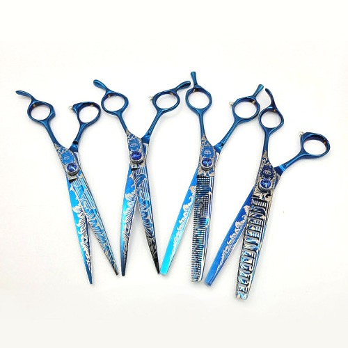 [Art Grooming] 蓝色怀旧 剪刀 - New 结实漂亮 容易剪的剪刀