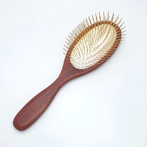 [Art grooming] Wood gold pin brush.